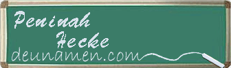 Peninah Hecke Visitenkarte